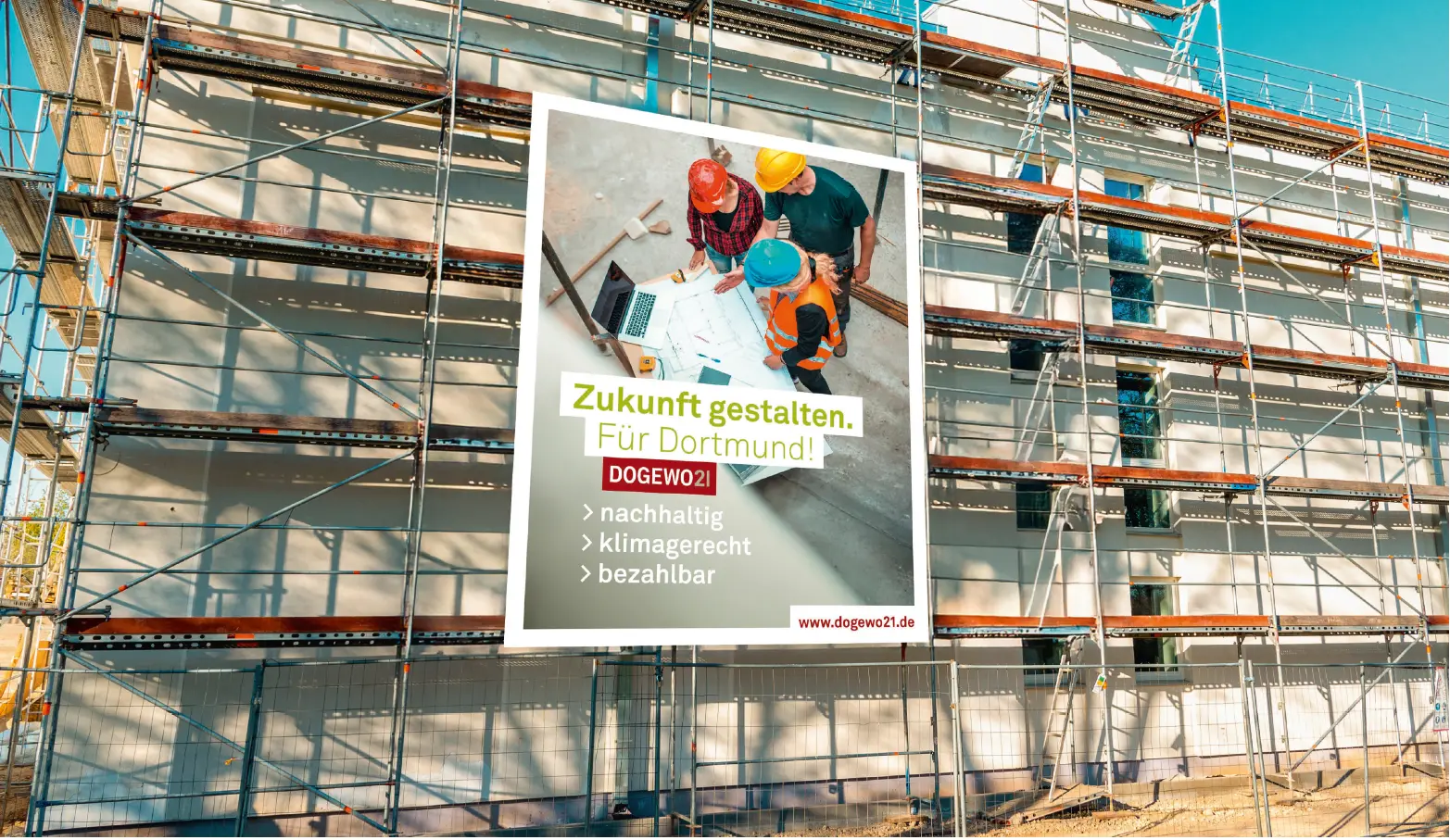 Bauzaun- und Fassadenbanner