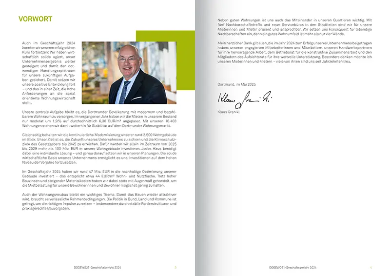 Geschäftsbericht Ansicht 1